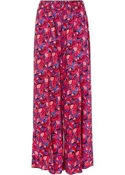 Широкие брюки с разрезом Rainbow, розовый