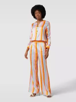 Широкие брюки с узором по всей поверхности Herzensangelegenheit, оранжевый