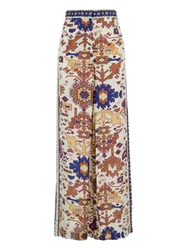 Широкие брюки с узором Vlyde Ba&Sh, нейтральный