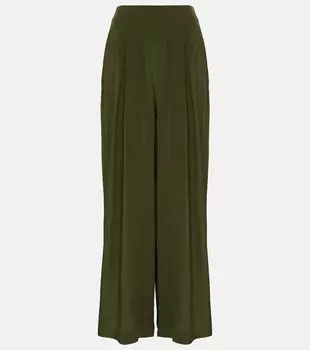 Широкие брюки с высокой посадкой Co, зеленый