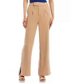 Широкие брюки с высокой посадкой GB GB, бежевый