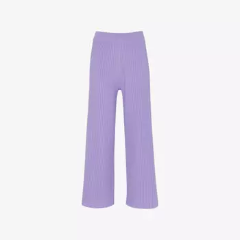 Широкие брюки с высокой посадкой из переработанного полиэстера Whistles, сиреневый