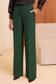 Широкие брюки с высокой талией Love & Roses, бирюзовый