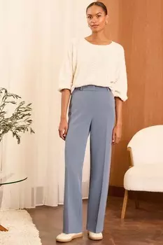 Широкие брюки с высокой талией Love & Roses, серый