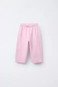 Широкие брюки с замком ZARA, цвет Pastel pink
