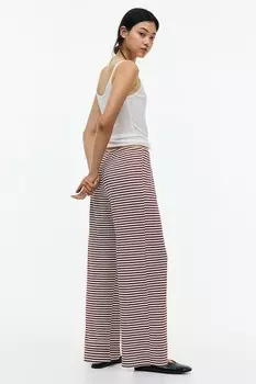 Широкие брюки с завязками H&M, мультиколор