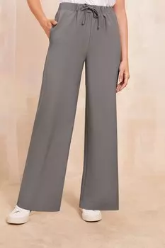 Широкие брюки с завязками на талии Friends Like These, серый