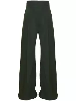 Широкие брюки с завышенной талией Carolina Herrera, зеленый