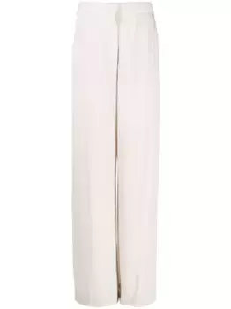 Широкие брюки с завышенной талией Fabiana Filippi, нейтральный