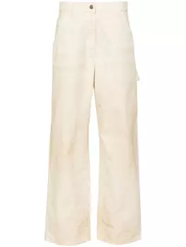 Широкие брюки с завышенной талией Golden Goose, бежевый