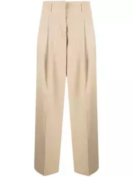 Широкие брюки с завышенной талией GOLDEN GOOSE, нейтральный