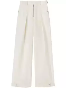 Широкие брюки с завышенной талией JIL SANDER, белый