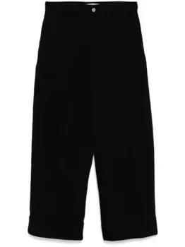 Широкие брюки с завышенной талией JW ANDERSON, черный