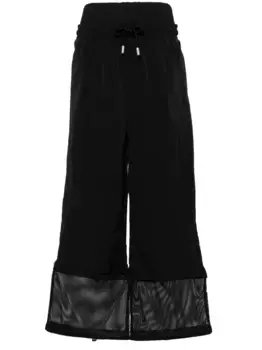 Широкие брюки с завышенной талией OFF-WHITE, черный