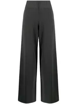 Широкие брюки с завышенной талией Pringle of Scotland, серый