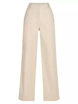 Широкие брюки Sam Twill Halston, кэмел