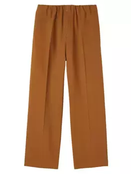 Широкие брюки Sandro, коричневый