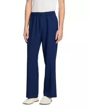 Широкие брюки Sandro, синий