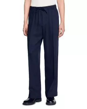 Широкие брюки Sandro, синий