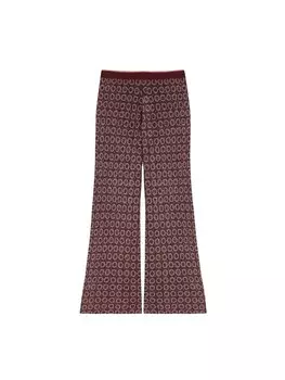 Широкие брюки Scalpers, бордо