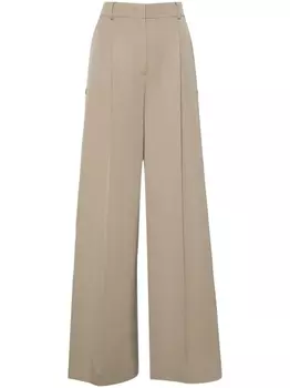 Широкие брюки Segale с завышенной талией Max Mara, зеленый