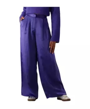 Широкие брюки Selected Femme, фиолетовый