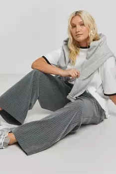 Широкие брюки Simply Be, серый