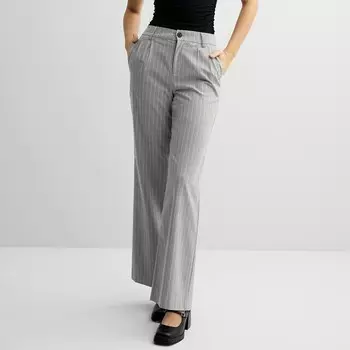 Широкие брюки SO для юниоров в тонкую полоску, цвет Grey White