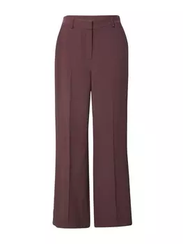 Широкие брюки со складками A Lot Less Daliah, темно коричневый