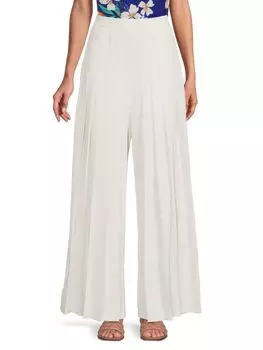 Широкие брюки со складками Alexa Area Stars, белый