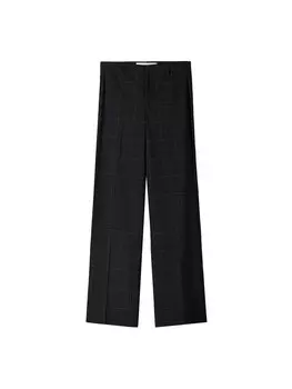 Широкие брюки со складками Bershka, морской синий