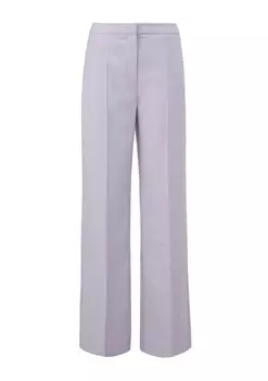 Широкие брюки со складками COMMA, фиолетовый