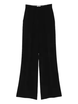 Широкие брюки со складками Elisabetta Franchi, черный