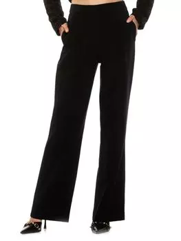 Широкие брюки со складками Ellie Alexia Admor, черный