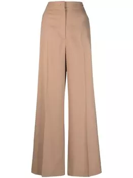 Широкие брюки со складками Fabiana Filippi, коричневый