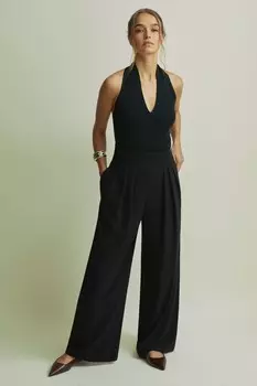 Широкие брюки со складками Florere, черный