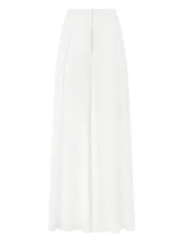 Широкие брюки со складками Genny, белый