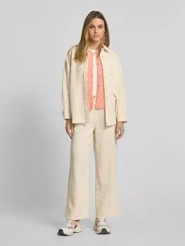 Широкие брюки со складками и карманами, модель «AFAZ» American Vintage, экрю