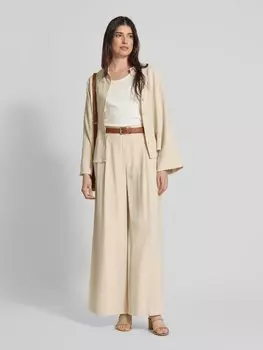 Широкие брюки со складками и шлевками для ремня, модель «Кадис» My Essential Wardrobe, песочный