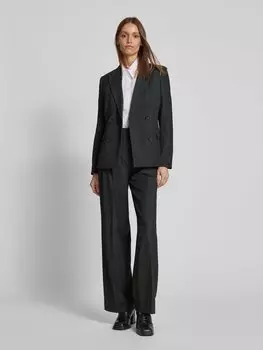 Широкие брюки со складками и стрелками Christian Berg Woman Selection, антрацит