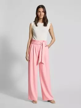 Широкие брюки со складками Marc Cain, розовый