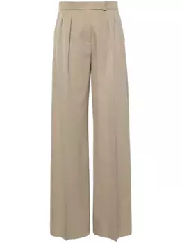 Широкие брюки со складками MAX MARA, нейтральный