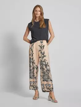 Широкие брюки со складками miss goodlife, песочный