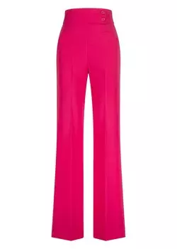 Широкие брюки со складками Nicowa Coreana, розовый