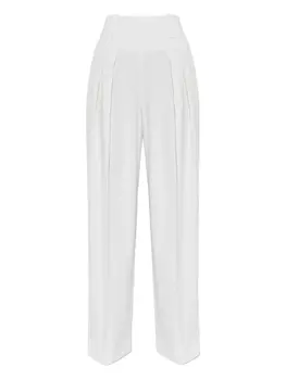 Широкие брюки со складками от Victoria Beckham, белый