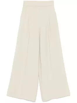 Широкие брюки со складками Patrizia Pepe, нейтральный