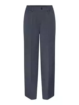 Широкие брюки со складками Pieces CAMIL, темно-синий