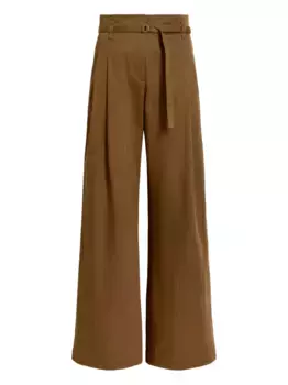 Широкие брюки со складками Proenza Schouler White Label, коричневый