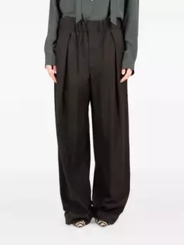 Широкие брюки со складками Socit Anonyme, коричневый