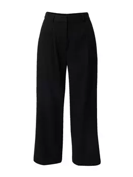 Широкие брюки со складками спереди About You Magdalena, черный